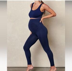 Blanqi Navy Blue Maternity Leggings